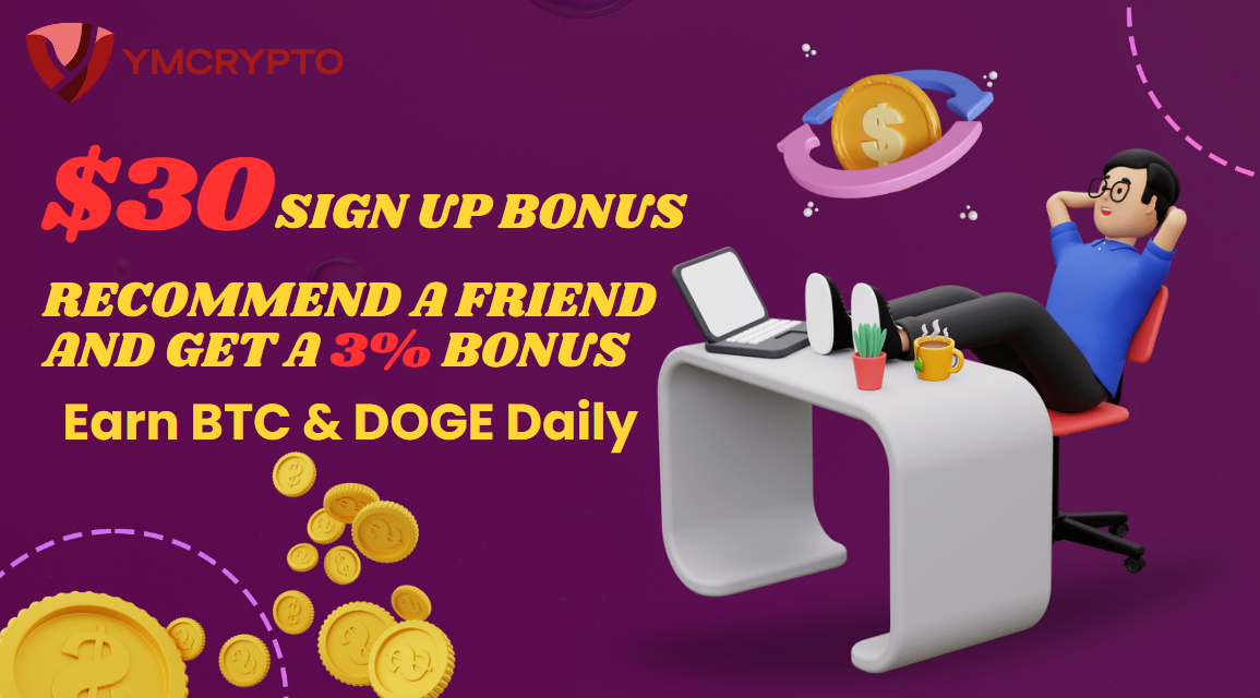 The Best Free YMCrypto Cloud Mining Platform for Cryptocurrency Enthusiasts: Earn Bitcoin and Dogecoin Daily as Passive Income